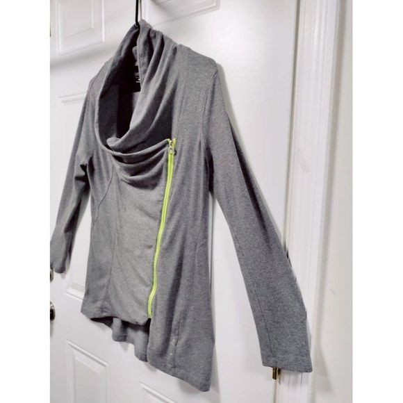 Calvin Klein Performance Quick Dry Diagonal Zipper Cowl Neck Jacket M - Picture 3 of 9